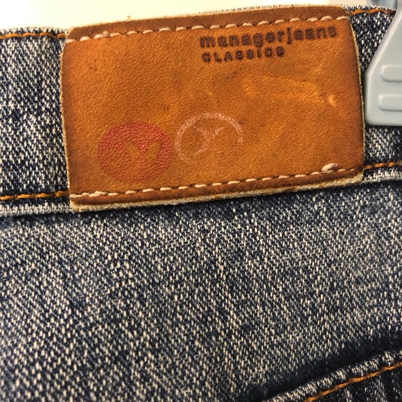 Vintage Manager jeans, medium high rise, flare leg, long. - Picture 6 of 11